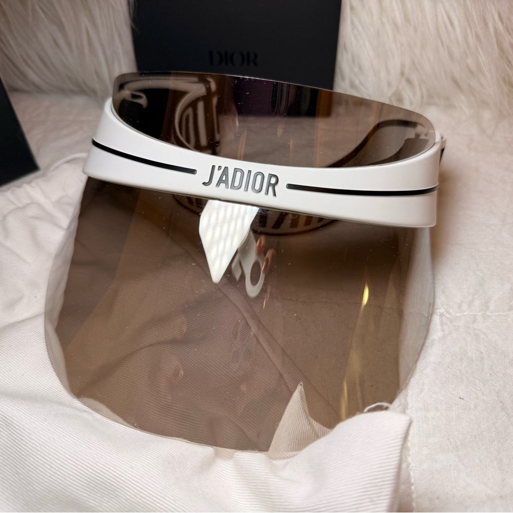 Dior J'Adior White and Brown Visor